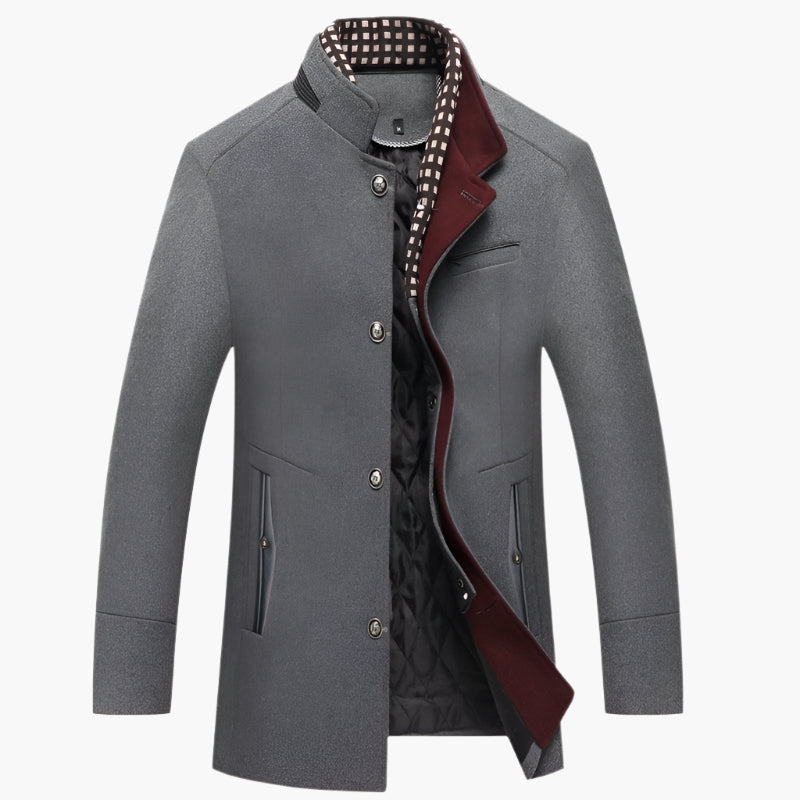 Men's Classic Slimfit Jacket – Stylish Evening Jacket with Detachable Collar and Luxury Wool Blend