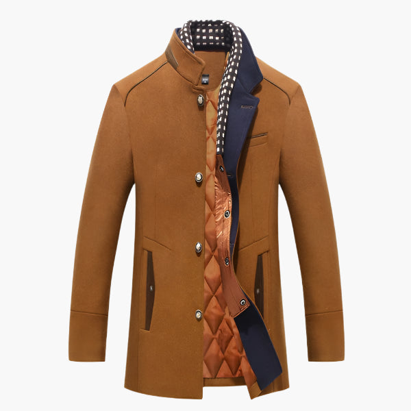 Men's Classic Slimfit Jacket – Stylish Evening Jacket with Detachable Collar and Luxury Wool Blend