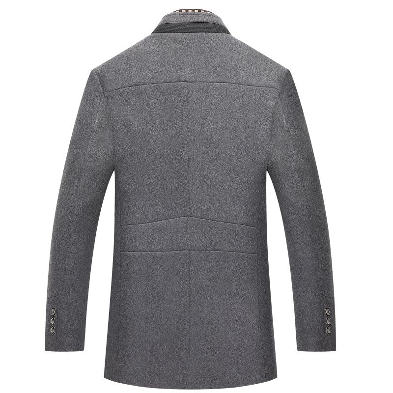Men's Classic Slimfit Jacket – Stylish Evening Jacket with Detachable Collar and Luxury Wool Blend