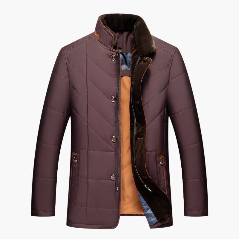 Men's Padded Stylish Jacket for Winter – Modern Slim Fit Outdoor Jacket
