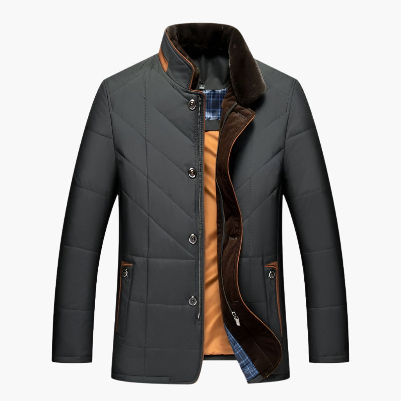 Men's Padded Stylish Jacket for Winter – Modern Slim Fit Outdoor Jacket