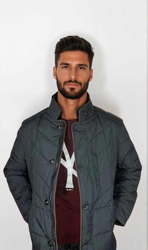 Men's Padded Stylish Jacket for Winter – Modern Slim Fit Outdoor Jacket
