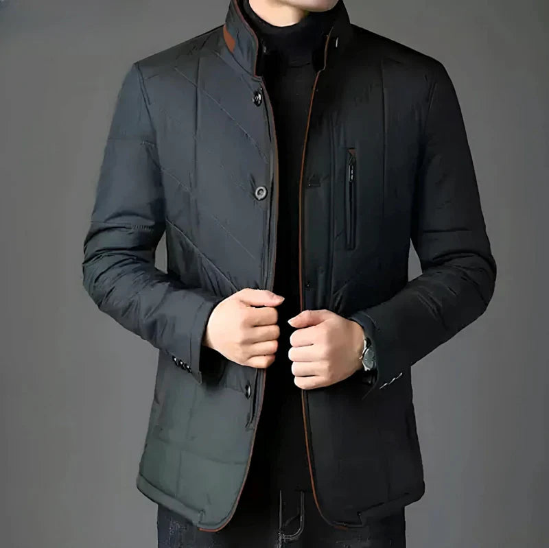 Men's Padded Stylish Jacket for Winter – Modern Slim Fit Outdoor Jacket