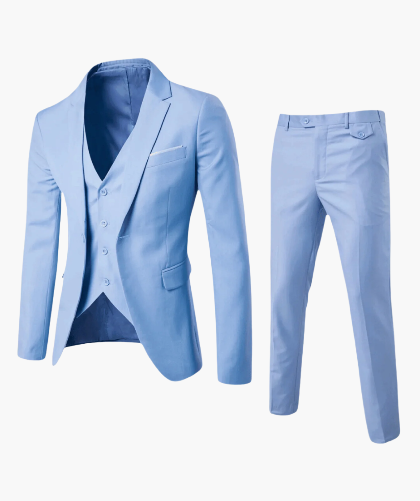 Men's Three-Piece Suit Slim Fit Business and Wedding Stylish Costume Set