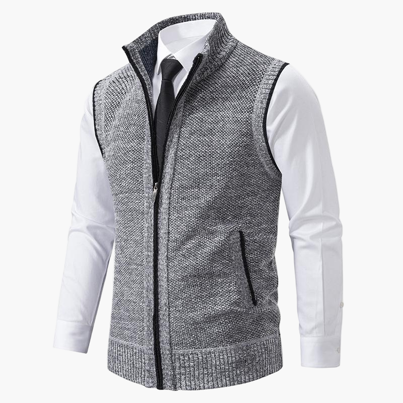 Men's Vest Business Casual Style – Comfortable Sleeveless Bodywarmer for Shirt or Blazer