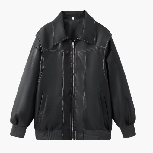 Women's Oversized Bomber Jacket – Trendy Streetwear Style – Casual Comfort for Every Day