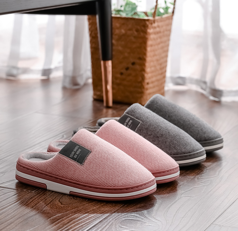 Heren Luxe Stijlvolle Pantoffels met Antislip Zool – Comfortabele Sloffen voor Binnen