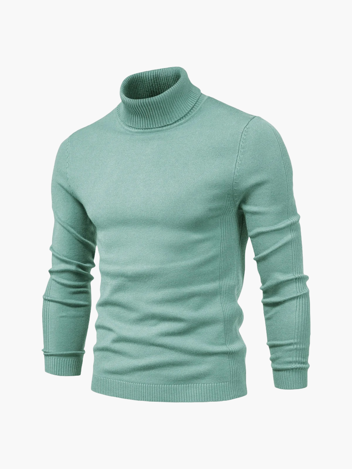 Men's Turtleneck Sweater with Slim Fit and Timeless Look