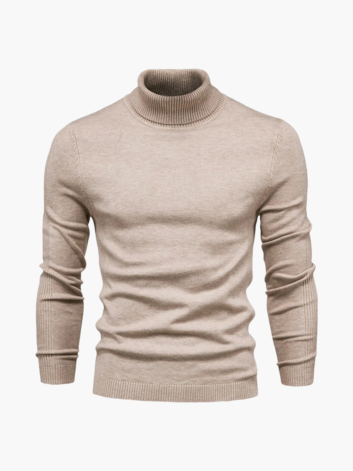 Men's Turtleneck Sweater with Slim Fit and Timeless Look