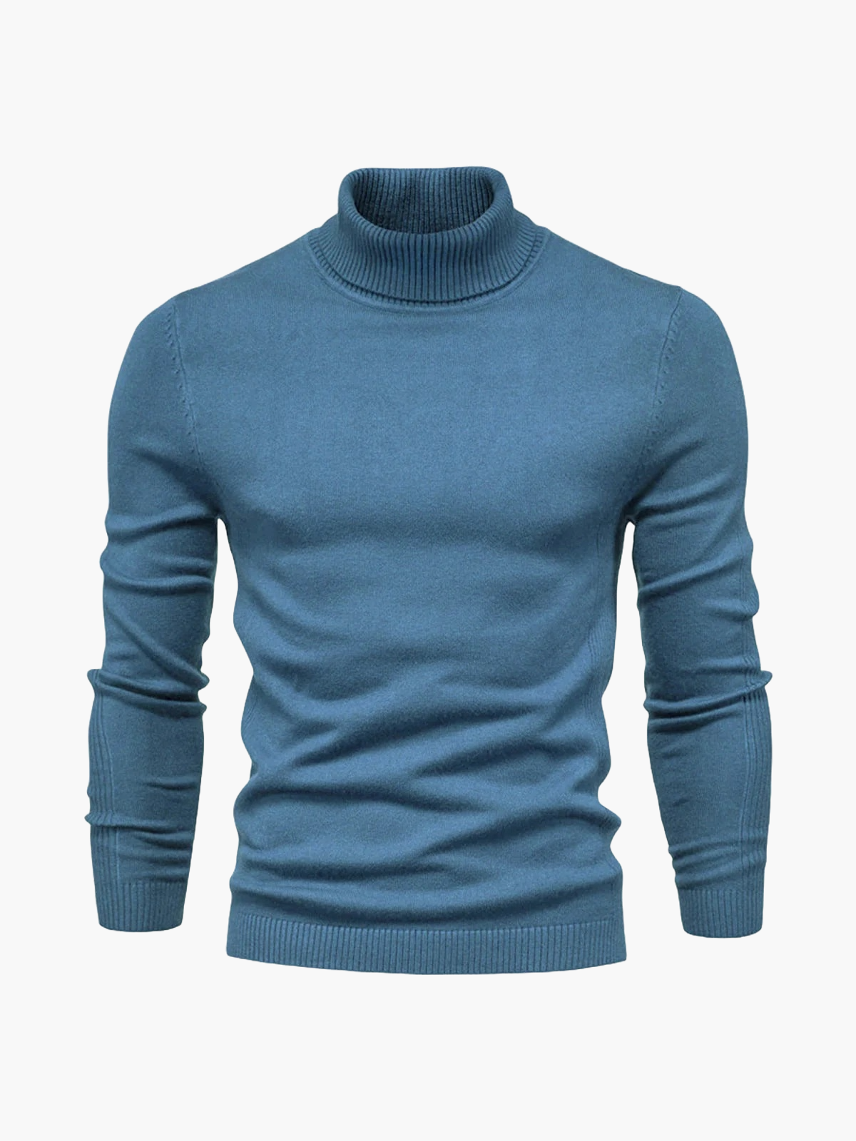 Men's Turtleneck Sweater with Slim Fit and Timeless Look