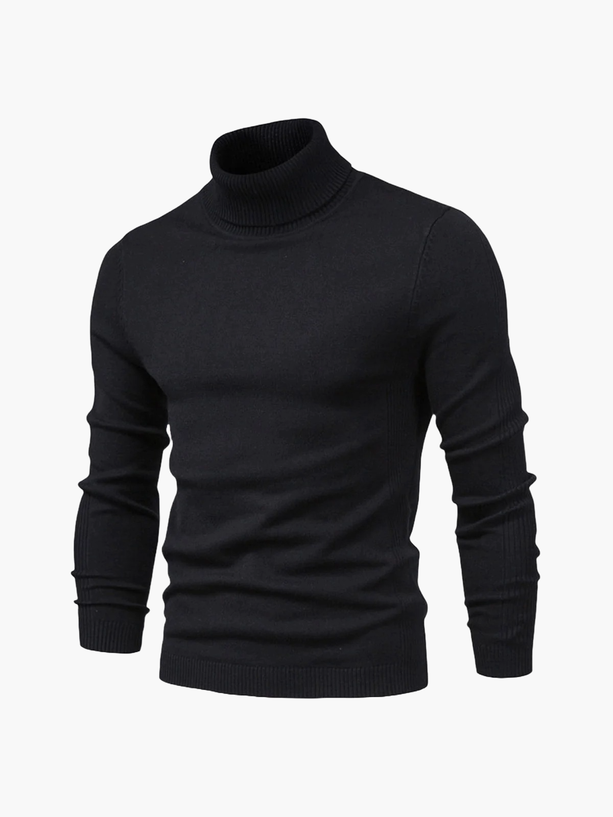 Men's Turtleneck Sweater with Slim Fit and Timeless Look