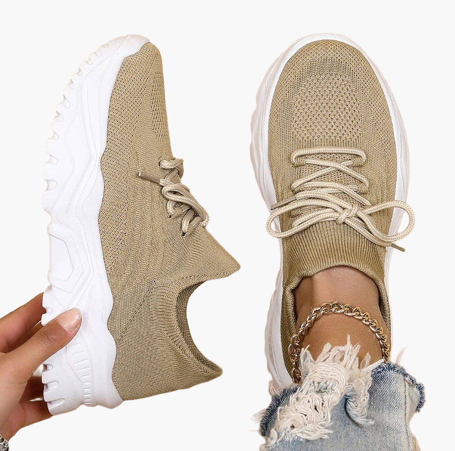 Women's Sneakers with Advanced Orthopedic Sole and Shock Absorption – Comfortable Walking Shoes for Daily Use