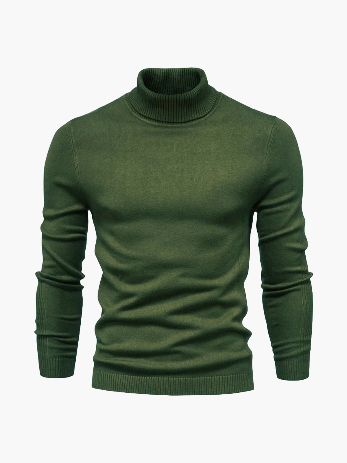 Men's Turtleneck Sweater with Slim Fit and Timeless Look