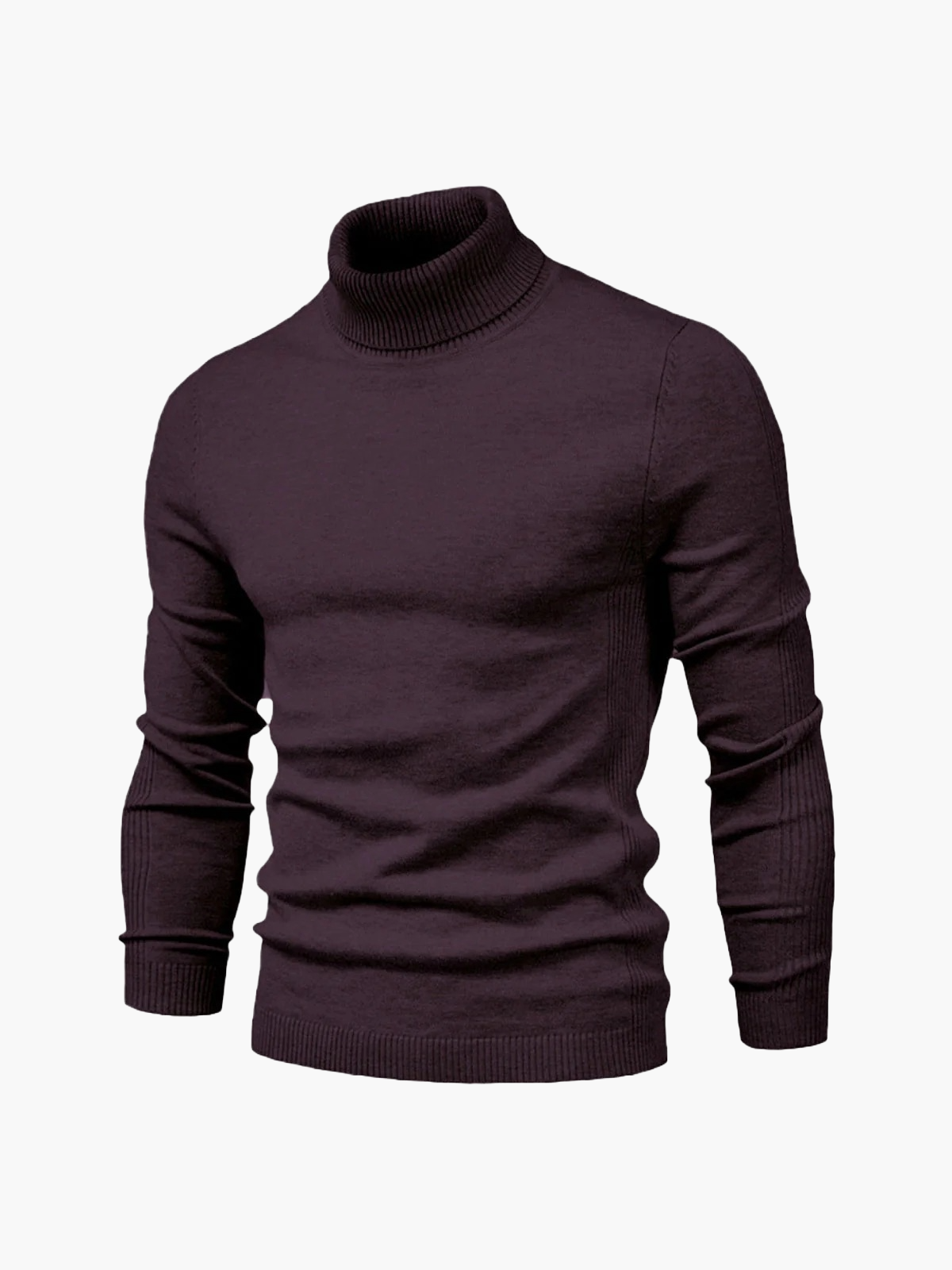 Men's Turtleneck Sweater with Slim Fit and Timeless Look