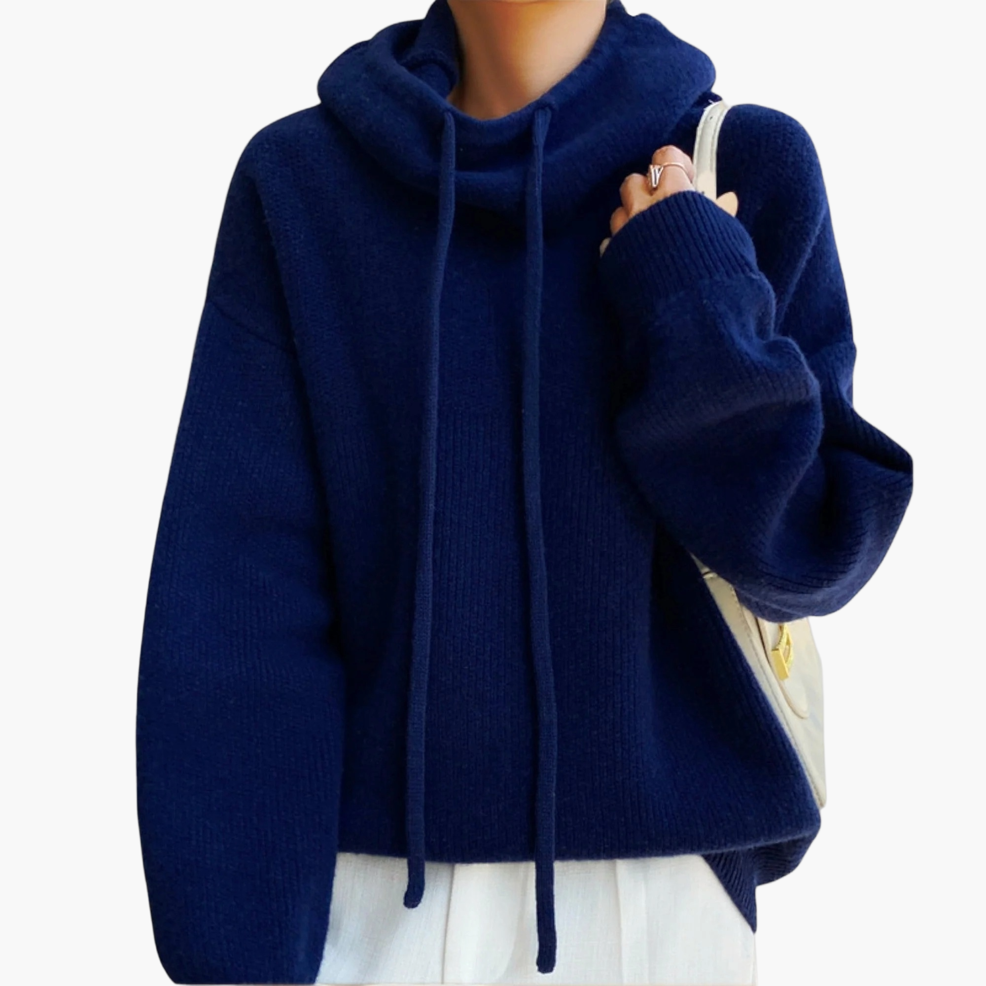 Women's Knitted Hoodie Sweater – Casual & Comfortable Streetwear for Every Day