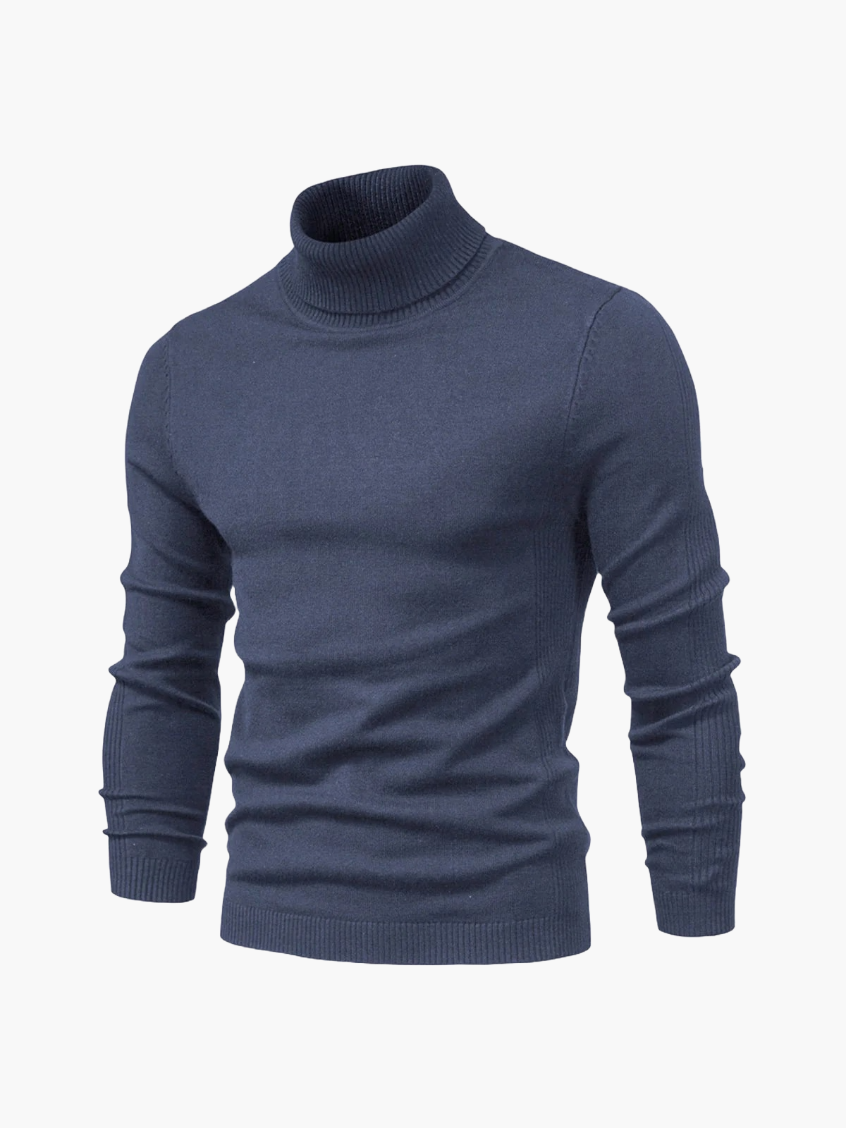 Men's Turtleneck Sweater with Slim Fit and Timeless Look