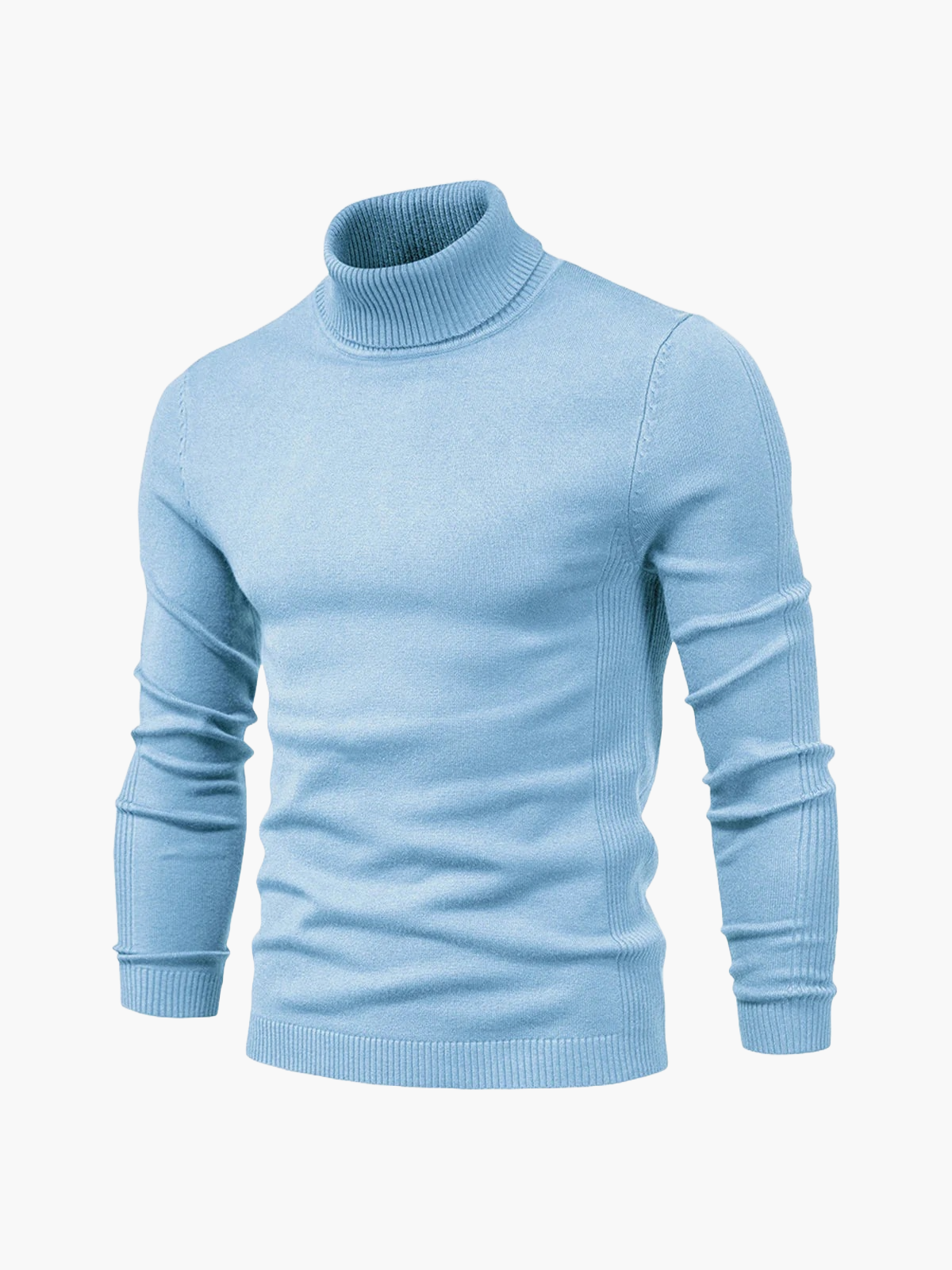 Men's Turtleneck Sweater with Slim Fit and Timeless Look