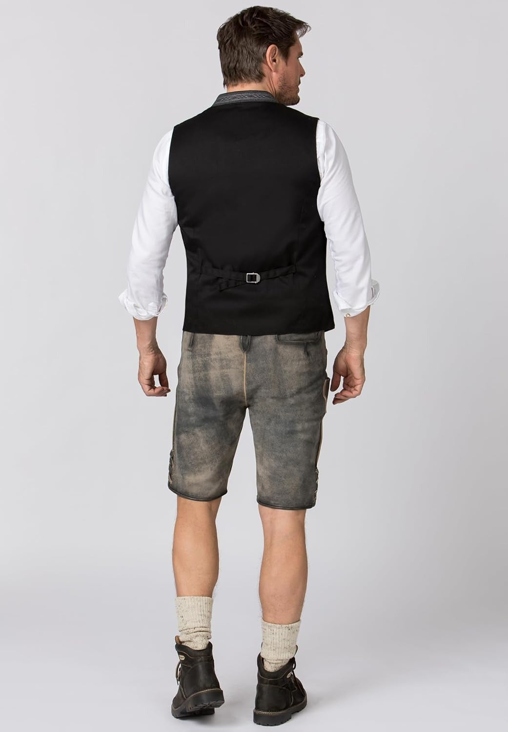 Men's traditional jacket with stand-up collar – classic vest for Oktoberfest & folk festivals