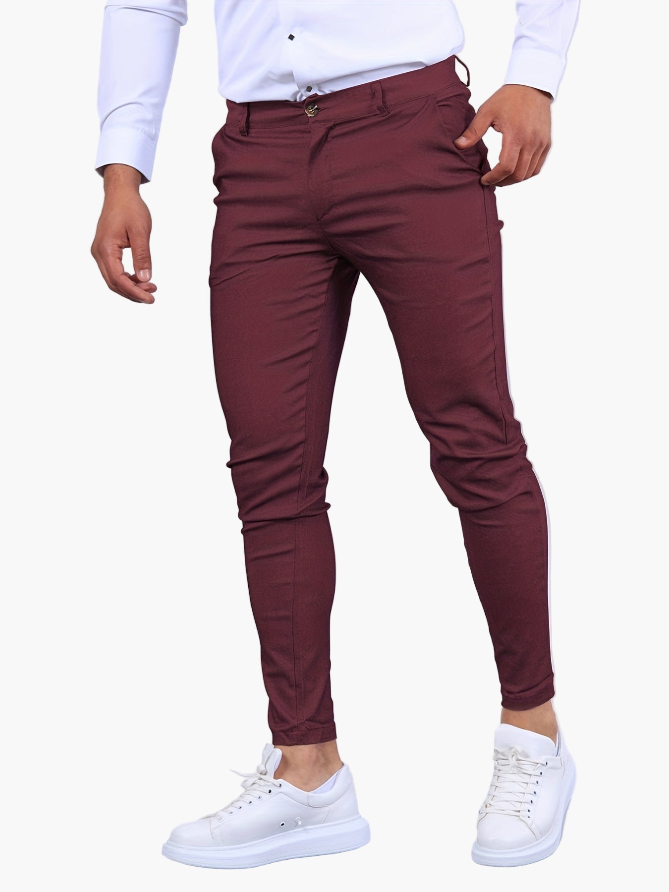 Men's Skinny-Fit Chino Pants – Modern and Stylish for Casual and Business Occasions