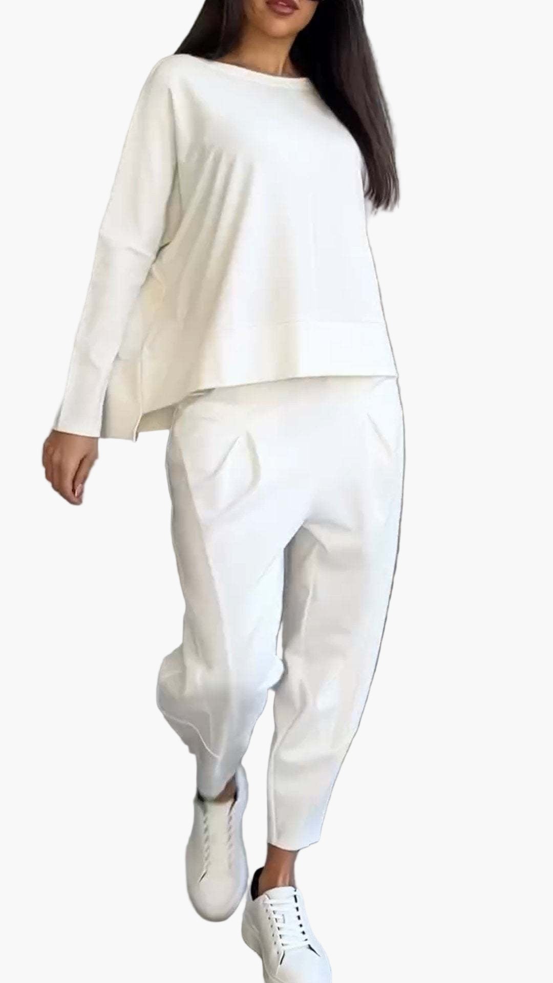 Women's Two-Piece Lounge Set – Comfortable Casual Outfit for Home and Leisure Time