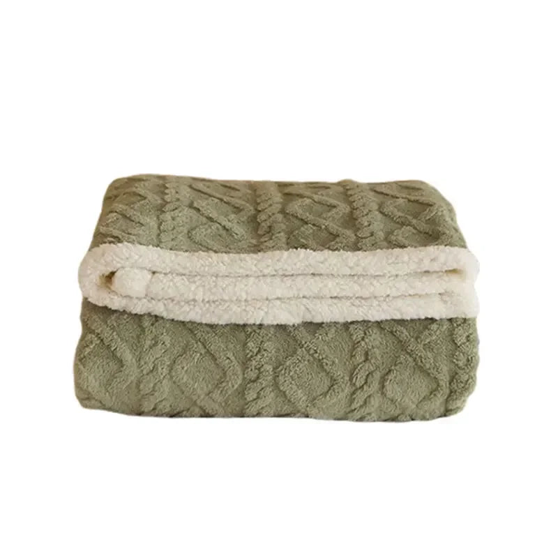 Luxe Winter Blanket for Adults – Extra Thick Cuddle Blanket for Bedroom & Couch, Comfortable and Stylish