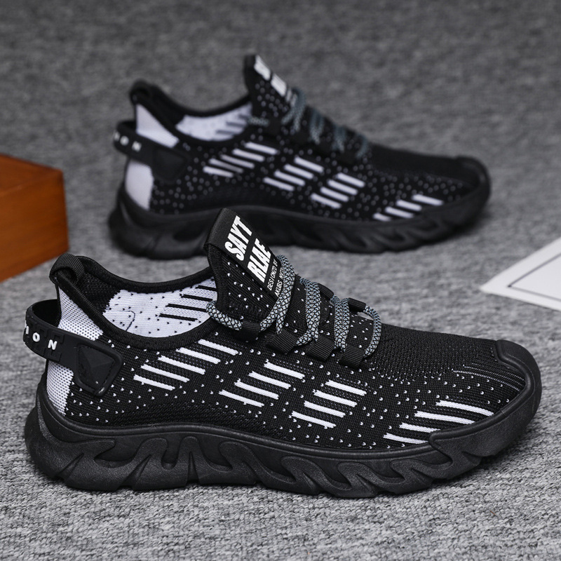 Men's Sporty Walking Sneakers with Breathable Design