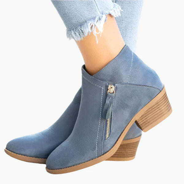 Women's Ankle Boots with Heel – Stylish Casual Spring/Autumn Shoes