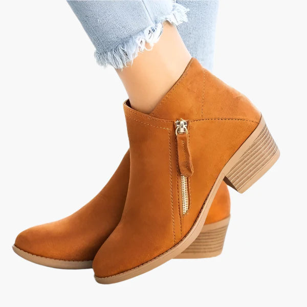 Women's Ankle Boots with Heel – Stylish Casual Spring/Autumn Shoes