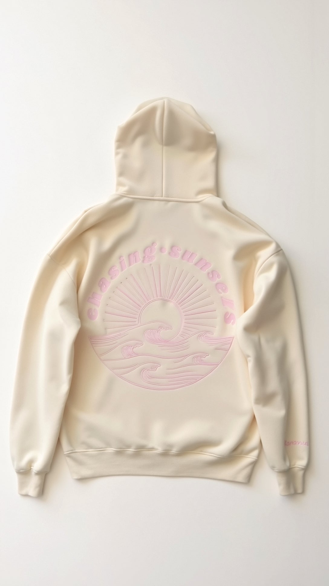 Women's Oversized Hoodie with Tropical Embroidery – Casual and Comfortable Streetwear