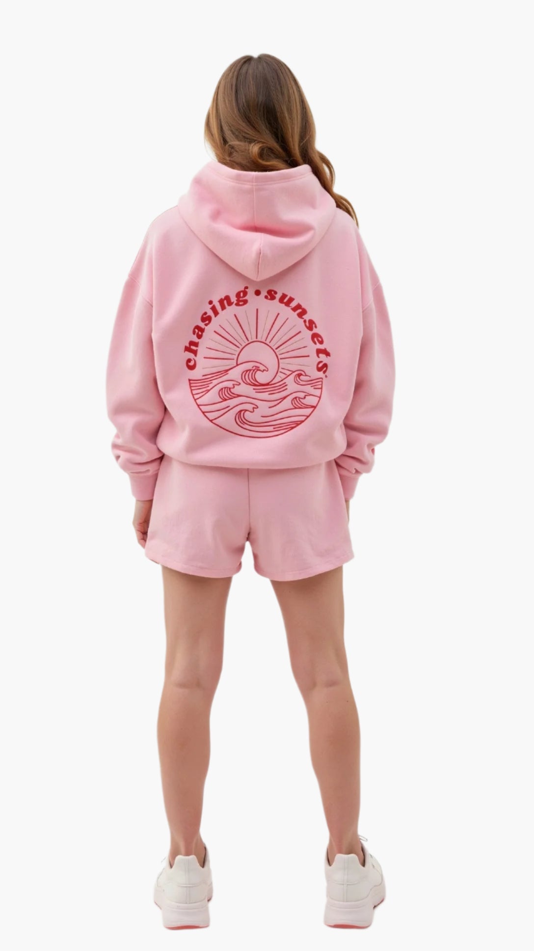 Women's Oversized Hoodie with Tropical Embroidery – Casual and Comfortable Streetwear