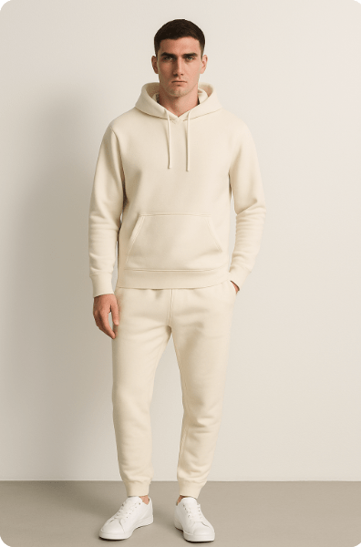 Men's Jogging Suit Hoodie & Jogging Pants Set – Comfortable Lounge & Sporty Casual