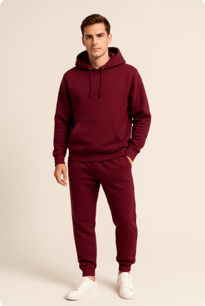 Men's Jogging Suit Hoodie & Jogging Pants Set – Comfortable Lounge & Sporty Casual