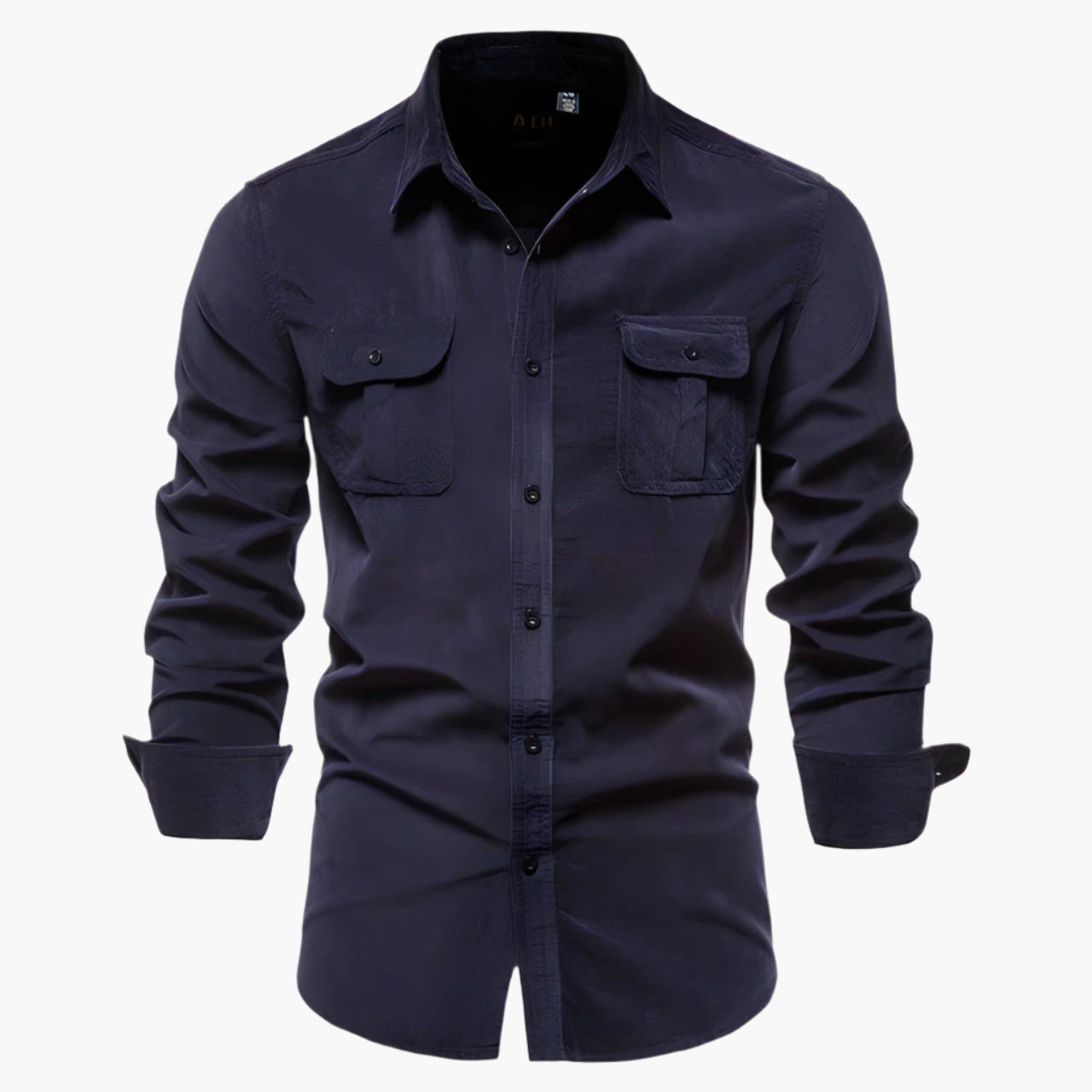 Men's Casual Shirt with Buttons and Chest Pockets - Stylish and Versatile for Daily Use