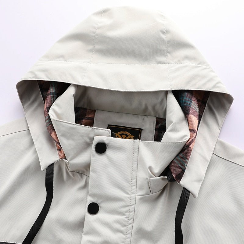Men's Outdoor Winter Jacket – Windproof & Waterproof Parka with Detachable Hood for Adventure and Daily Use