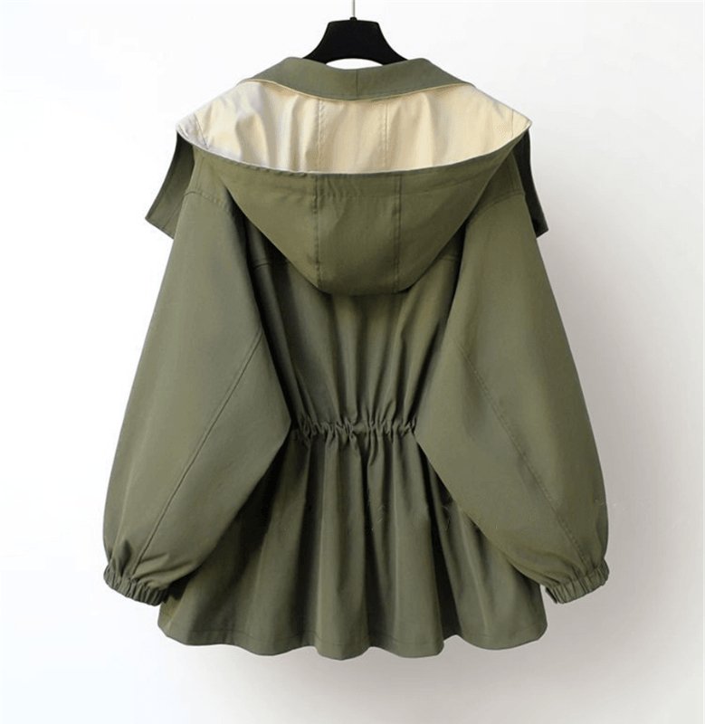 Women's Oversized Windproof Jacket with Layered Style – Fashionable Comfort Jacket for Everyday Use