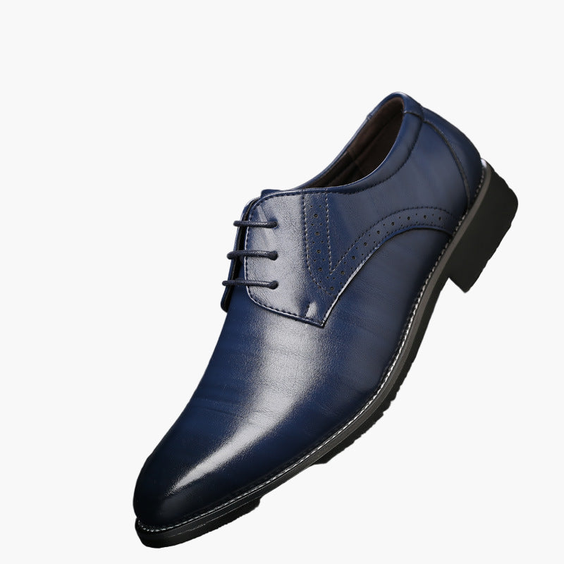 Men's Classic Leather Lace-up Shoe for Business and Formal Use