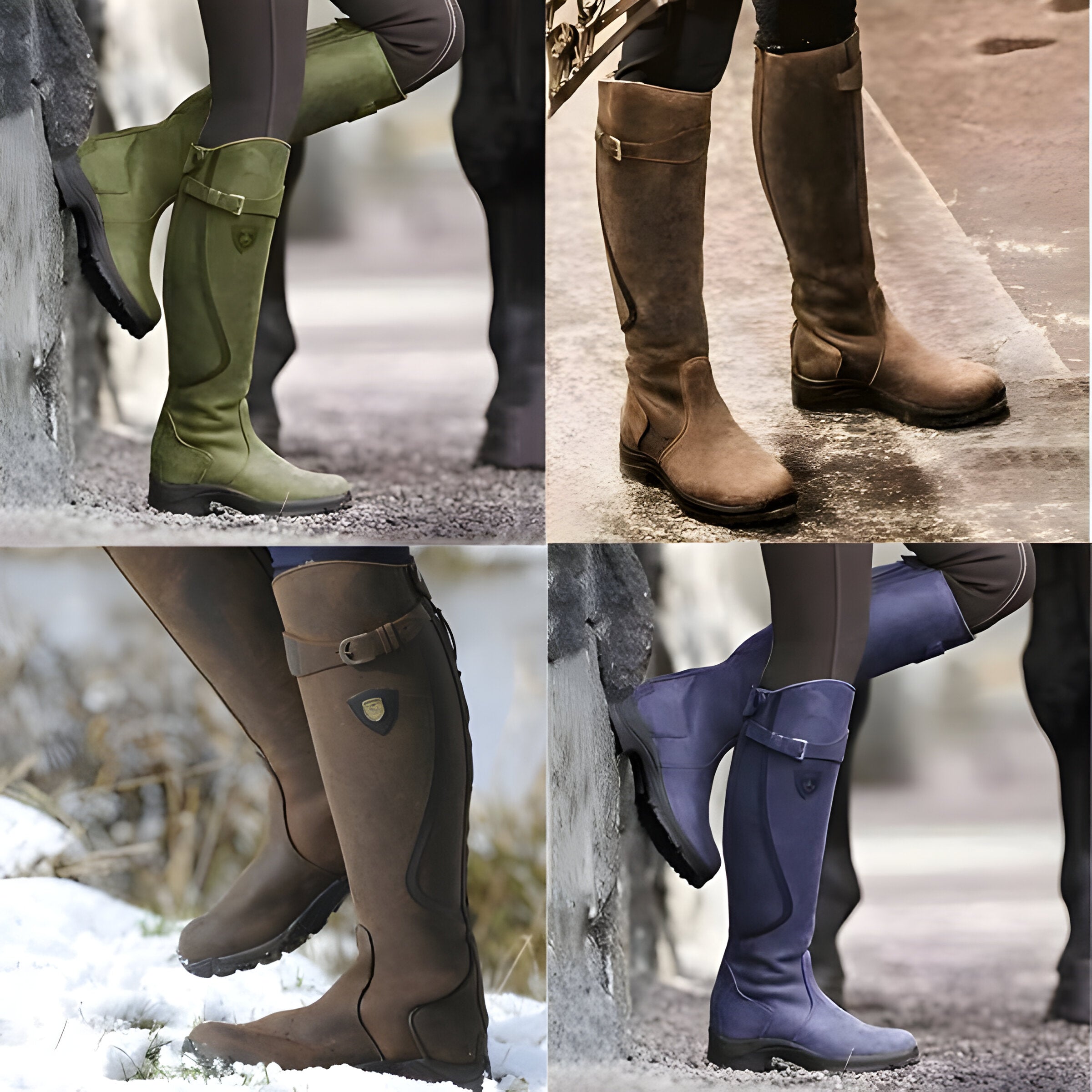 Women's Outdoor Riding Boots Waterproof Lightweight Fashionable