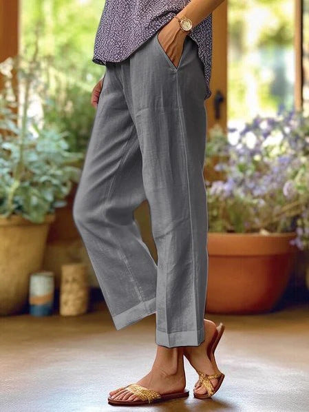 Women's Airy Summer Pants with Relaxed Fit
