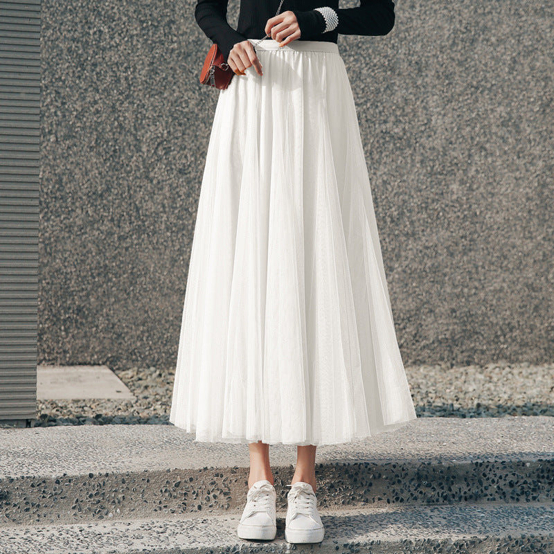 Women's pleated midi skirt – elegant A-line with flair for party, work & weekend