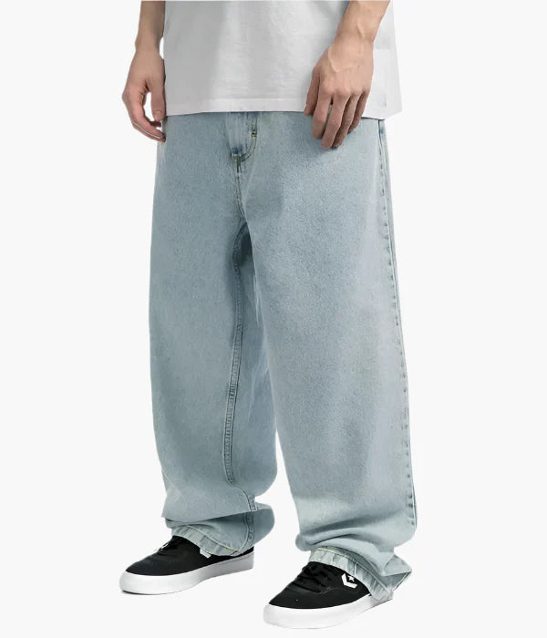 Men's Wide Fit Skate Jeans – Oversized Streetwear Style for Urban and Skateboarding