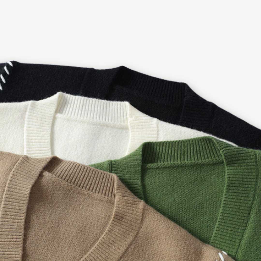 Men's Knitted Cardigan Sweater – Casual Style for Winter and Office