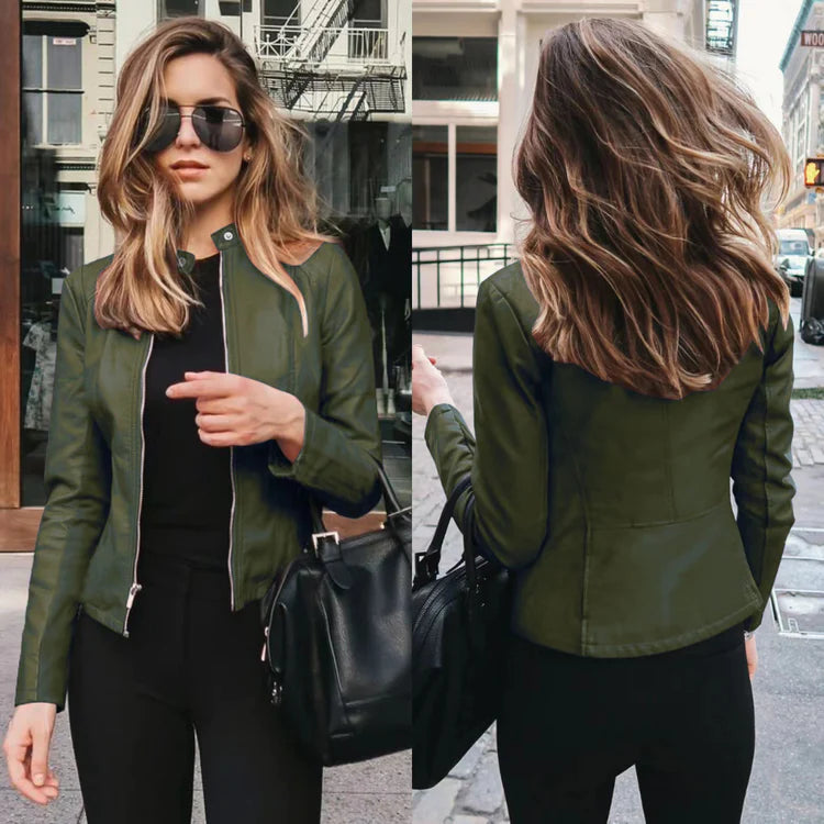 Robyn – Women's jacket made of soft vegan leather
