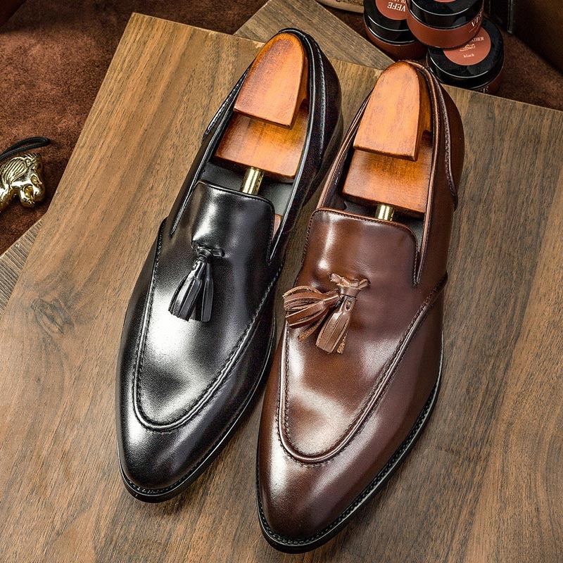 Luxe Men's Loafers with Tassel – Elegant Slip-ons for Business and Casual Use