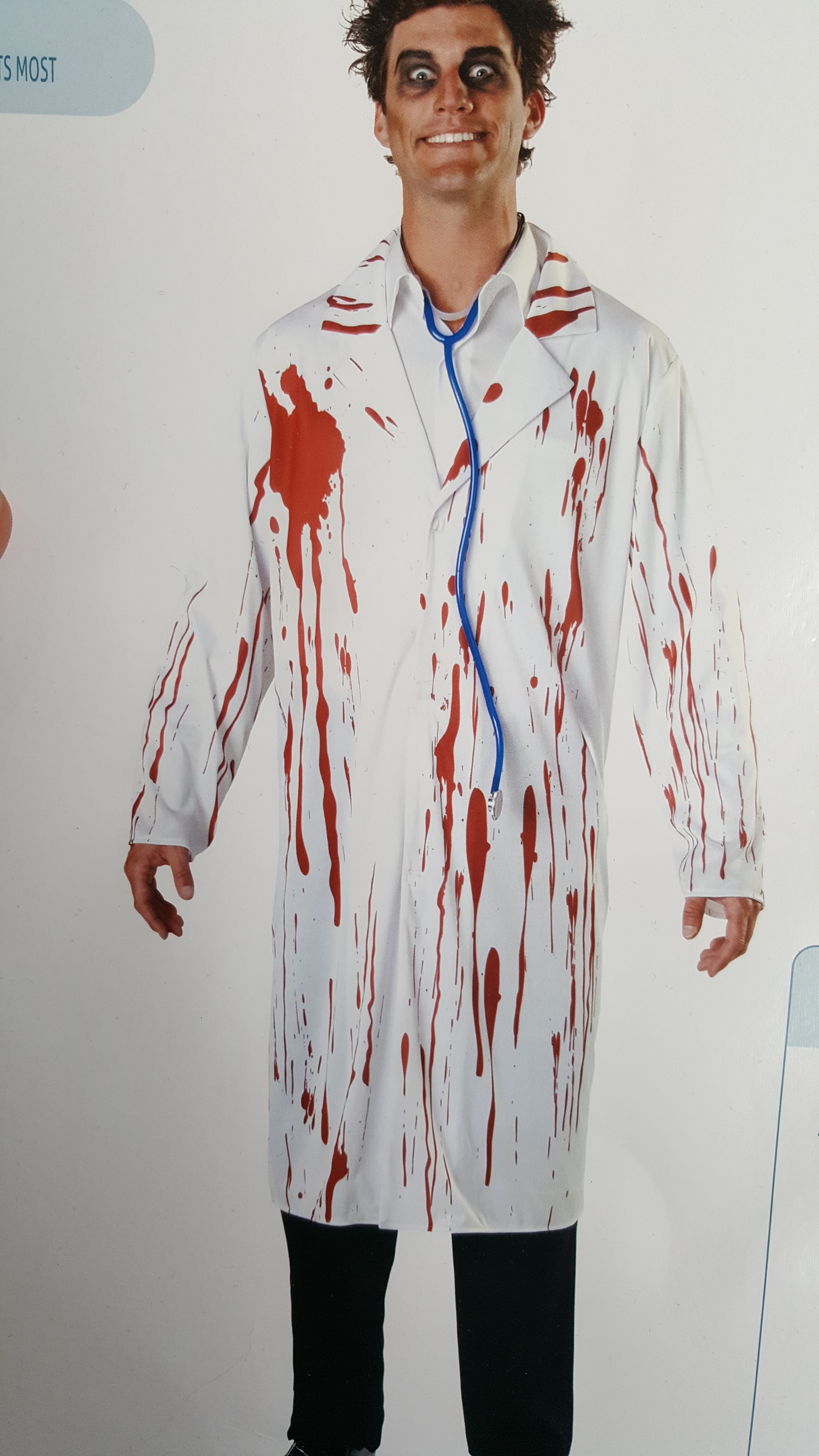 Halloween Doctor Costume for Men - Horror Fancy Dress Clothing