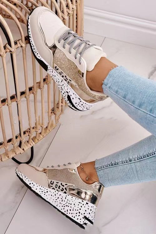 Miranda – Women's Sneakers with Laces and Platform Sole