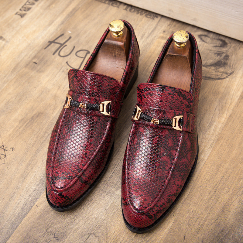 Thomas – Red Vegan Leather Wedding Shoes for Men