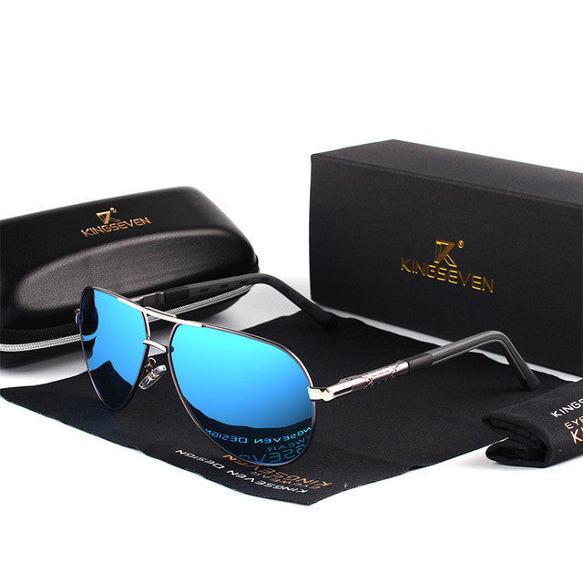 King7 – Unisex Pilot Sunglasses – Stylish Mirrored Lenses with UV Protection