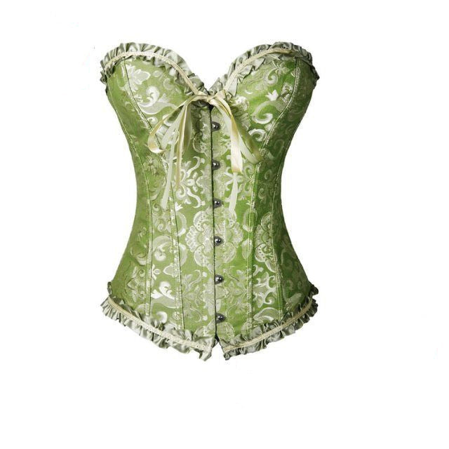 Elegant Ladies Push-Up Lace Corset with Narrow Waist and Slim Fit – Summer Style