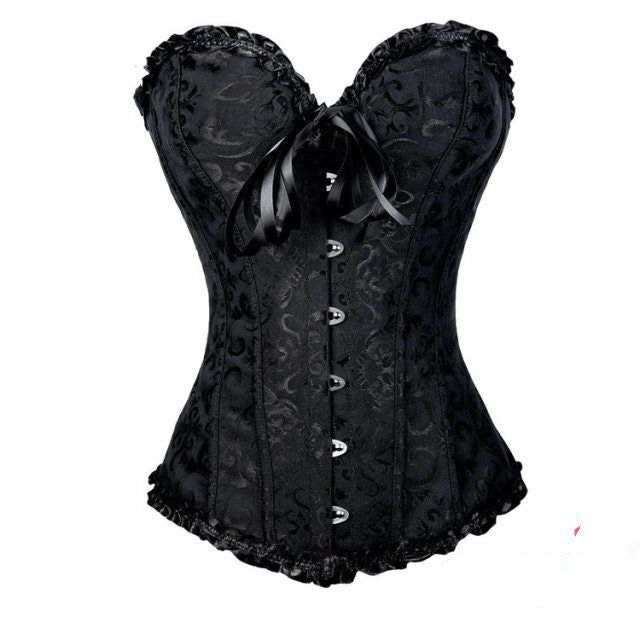 Elegant Ladies Push-Up Lace Corset with Narrow Waist and Slim Fit – Summer Style