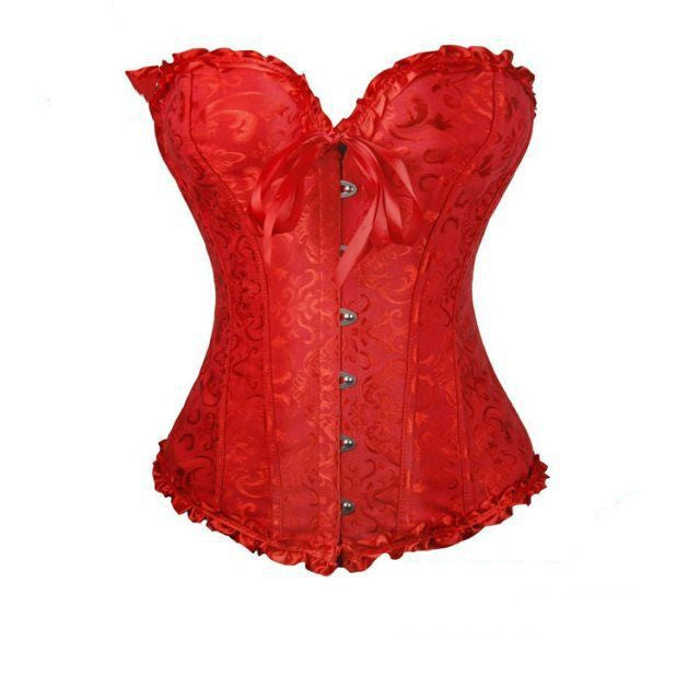 Elegant Ladies Push-Up Lace Corset with Narrow Waist and Slim Fit – Summer Style